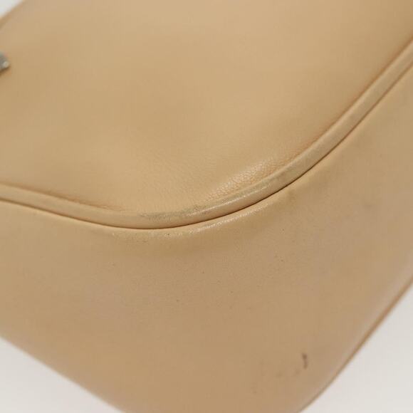 GUCCI Bamboo Shoulder Bag Leather Beige Silver 001 001 - Picture 10 of 16